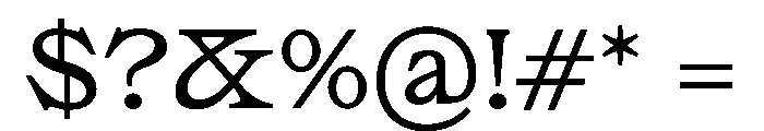 SakralText Regular Font OTHER CHARS