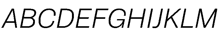 Salmanazar LightItalic Font UPPERCASE