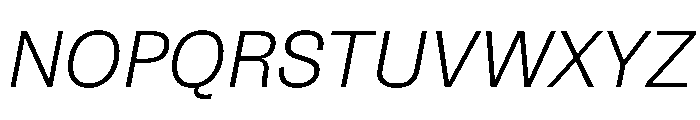 Salmanazar LightItalic Font UPPERCASE