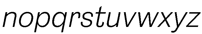 Salmanazar LightItalic Font LOWERCASE