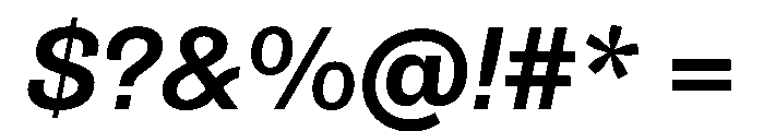 Salmanazar MediumItalic Font OTHER CHARS