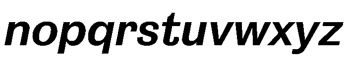 Salmanazar MediumItalic Font LOWERCASE