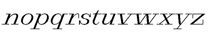 Samzara Italic Font LOWERCASE