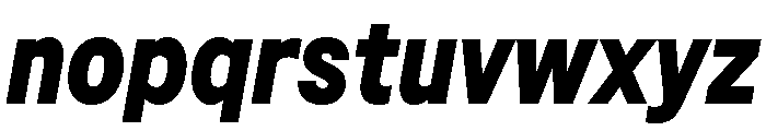 Sancy ExtraboldItalic Font LOWERCASE