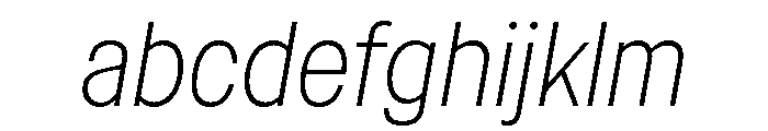 Sancy ExtralightItalic FONT