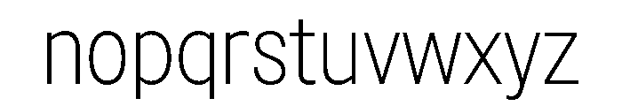 Sancy Extralight Font LOWERCASE