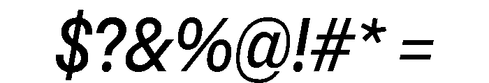 Sancy Italic Font OTHER CHARS