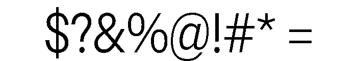 Sancy Light Font OTHER CHARS
