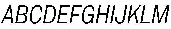 Sancy LightItalic Font UPPERCASE