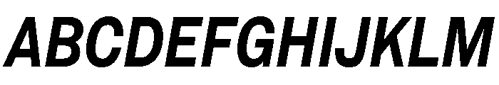 Sancy MediumItalic Font UPPERCASE