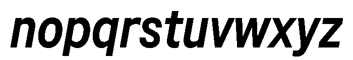 Sancy MediumItalic Font LOWERCASE