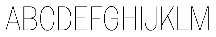 Sancy Thin Font UPPERCASE