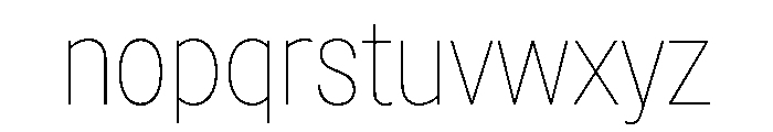 Sancy Thin Font LOWERCASE