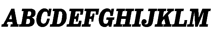 SancySlab ExtraboldItalic Font UPPERCASE