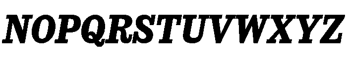 SancySlab ExtraboldItalic Font UPPERCASE