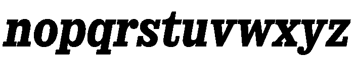 SancySlab ExtraboldItalic Font LOWERCASE