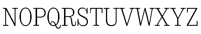 SancySlab Extralight Font UPPERCASE