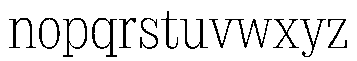 SancySlab Extralight Font LOWERCASE