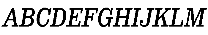 SancySlab Italic Font UPPERCASE