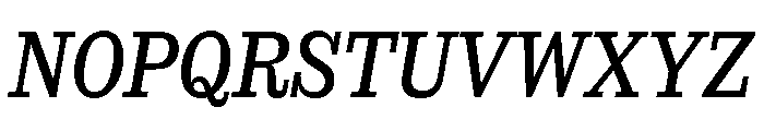 SancySlab Italic Font UPPERCASE