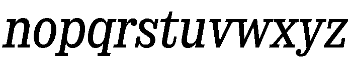 SancySlab Italic Font LOWERCASE