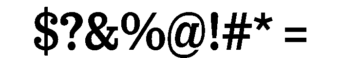 SancySlab Medium Font OTHER CHARS