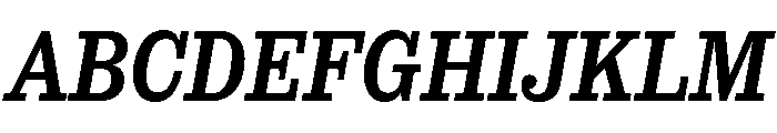 SancySlab MediumItalic Font UPPERCASE