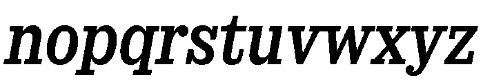 SancySlab MediumItalic Font LOWERCASE