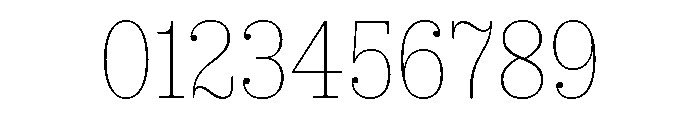 SancySlab Thin Font OTHER CHARS