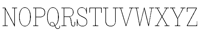 SancySlab Thin Font UPPERCASE