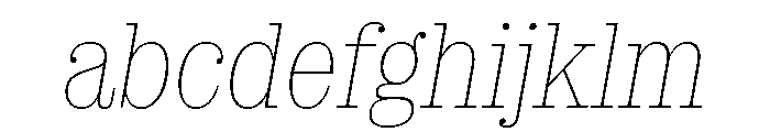 SancySlab ThinItalic FONT