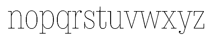 SancySlab Thin Font LOWERCASE