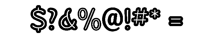 Sandbox ExtraBoldInline Font OTHER CHARS