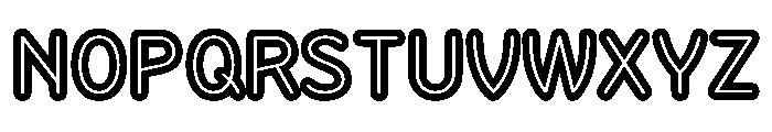 Sandbox ExtraBoldInline Font LOWERCASE