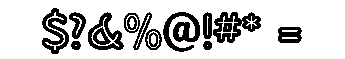 Sandbox WideExtraBoldInline Font OTHER CHARS