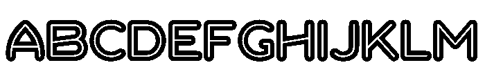 Sandbox WideExtraBoldInline Font UPPERCASE