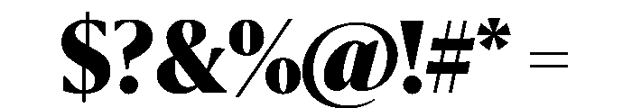 Sanomat Banner Black Font OTHER CHARS