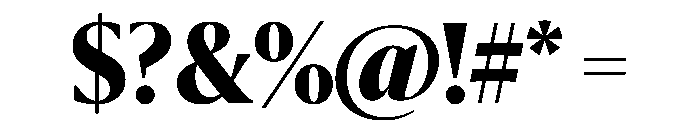 Sanomat Banner Extrabold Font OTHER CHARS