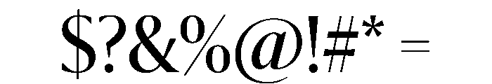Sanomat Banner Regular Font OTHER CHARS