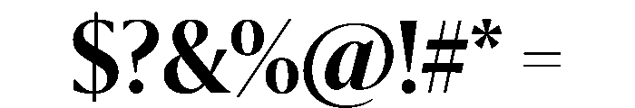 Sanomat Banner Semibold Font OTHER CHARS