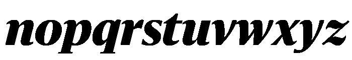 Sanomat Black Italic Font LOWERCASE