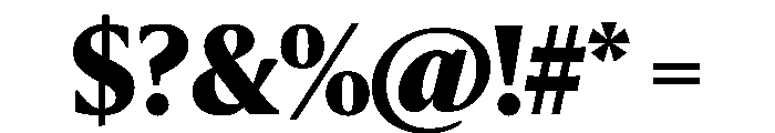 Sanomat Black Font OTHER CHARS