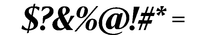 Sanomat Bold Italic Font OTHER CHARS