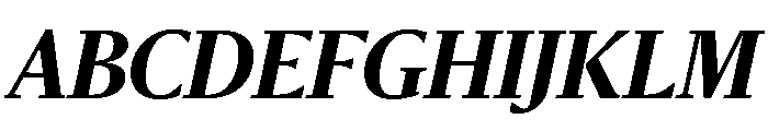 Sanomat Bold Italic Font UPPERCASE