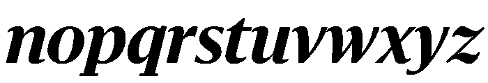 Sanomat Bold Italic Font LOWERCASE