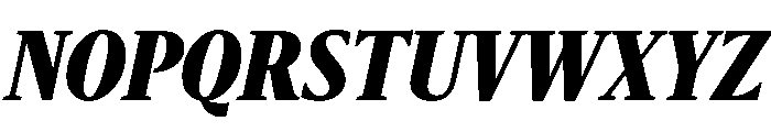 Sanomat Condensed Black Italic Font UPPERCASE