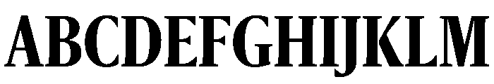 Sanomat Condensed Bold Font UPPERCASE