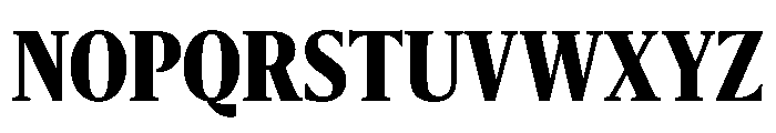 Sanomat Condensed Extrabold Font UPPERCASE