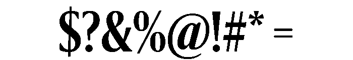 Sanomat Condensed Semibold Font OTHER CHARS