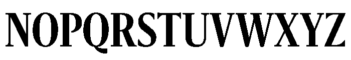 Sanomat Condensed Semibold Font UPPERCASE